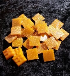 Crinkly Glass Mosaic Tiles ORANGE F972-13