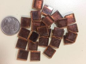 Glass Mosaic Tiles - Coppery colour JY16010 50gm bag