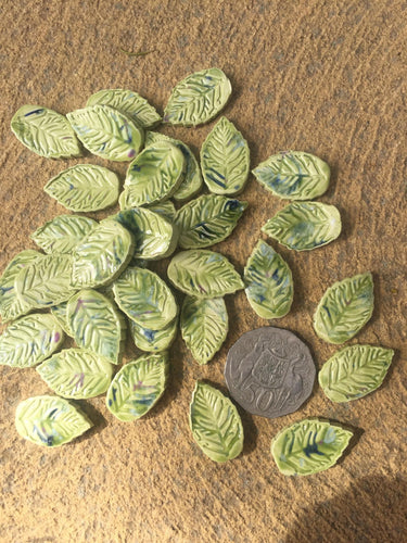 Clay Leaves - small 3 for $1.00