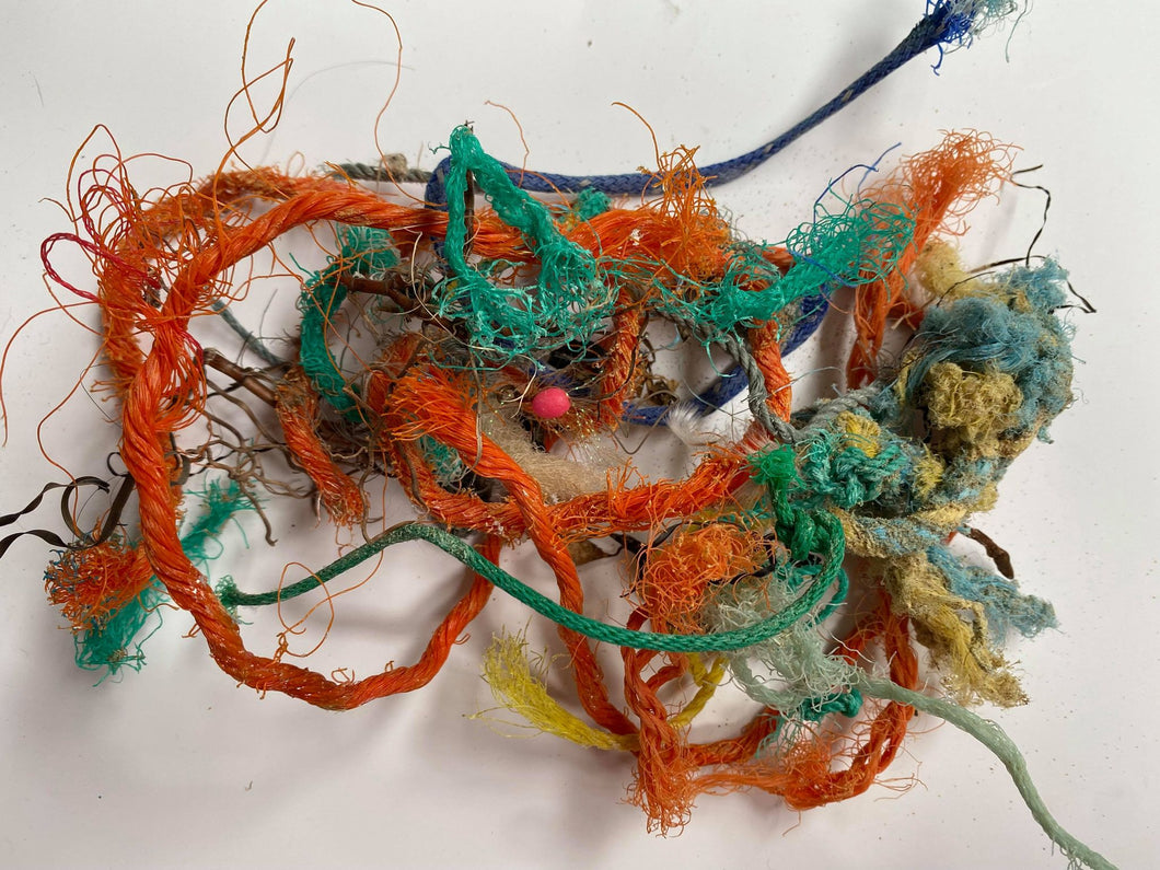 F. Packet of Ocean Debris...rope and twine. Includes Free YouTube Tutorial.