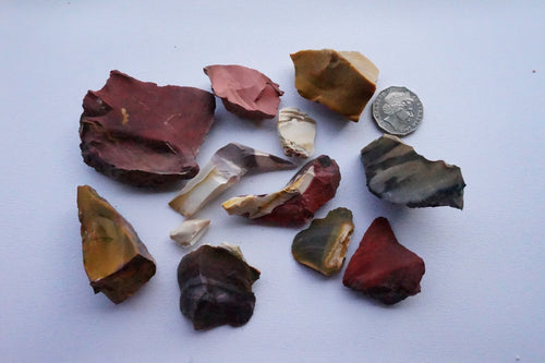 Mookaite 450 gm parcel of Mixed Pieces
