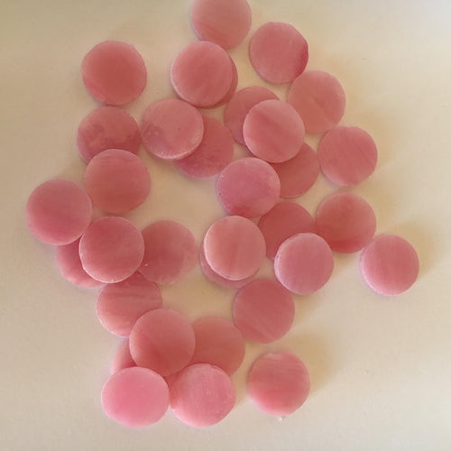 Precut Glass Circles: Pink SG12-02R 50gm bag