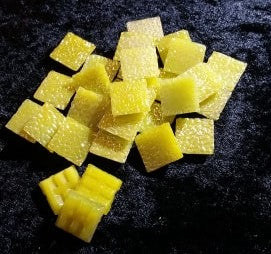 Crinkly Glass Mosaic Tiles YELLOW F973-13