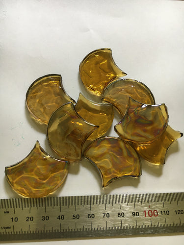 Glass Fan Shapes GOLD SX14