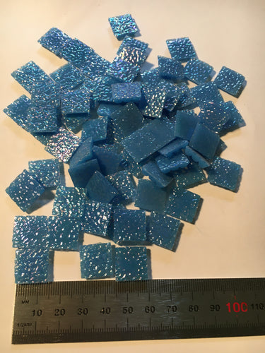 Crinkly Glass Mosaic Tiles TURQUOISE F772-8